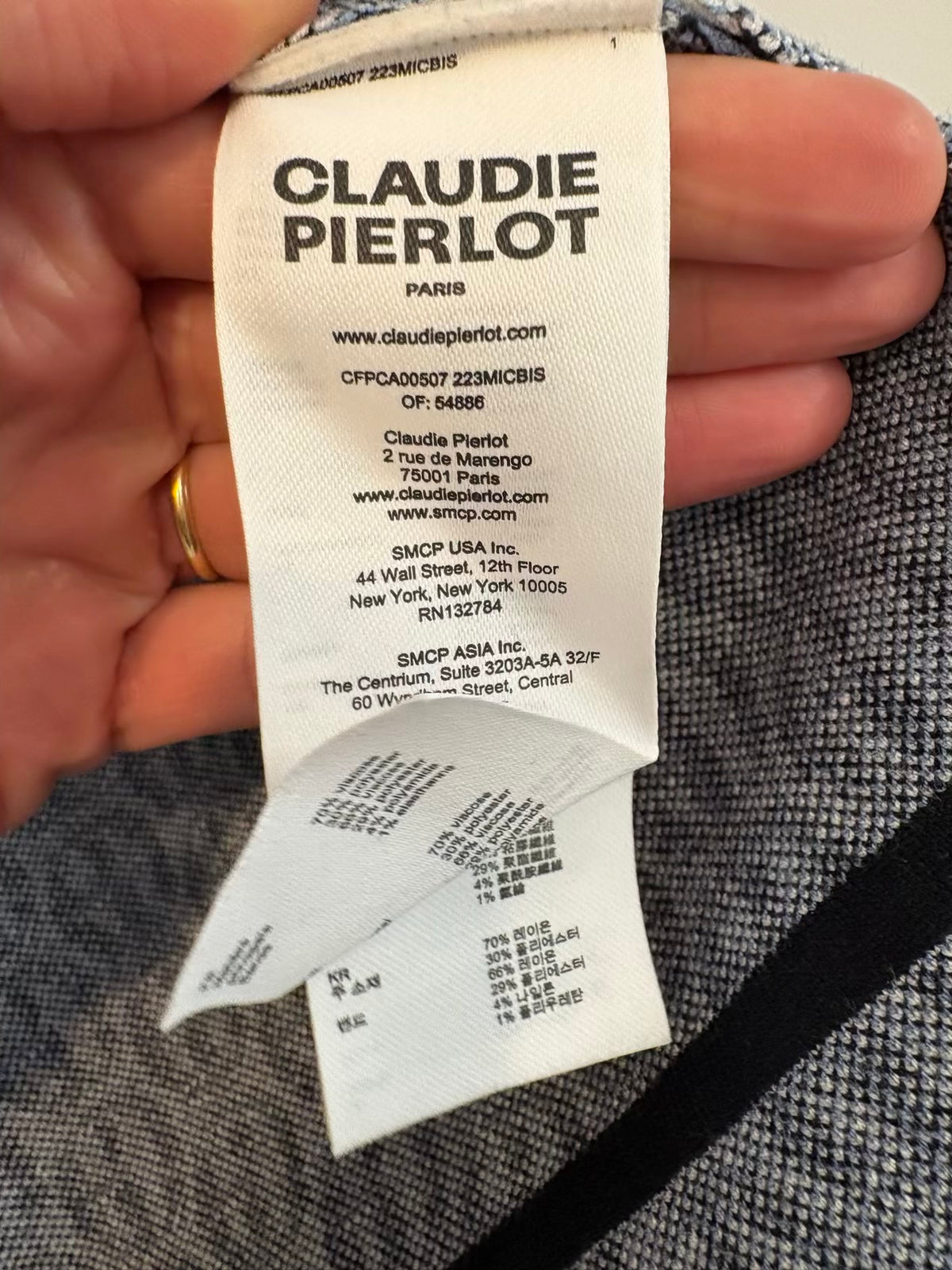 CLAUDIE PIERLOT. Conjunto punto anagrama