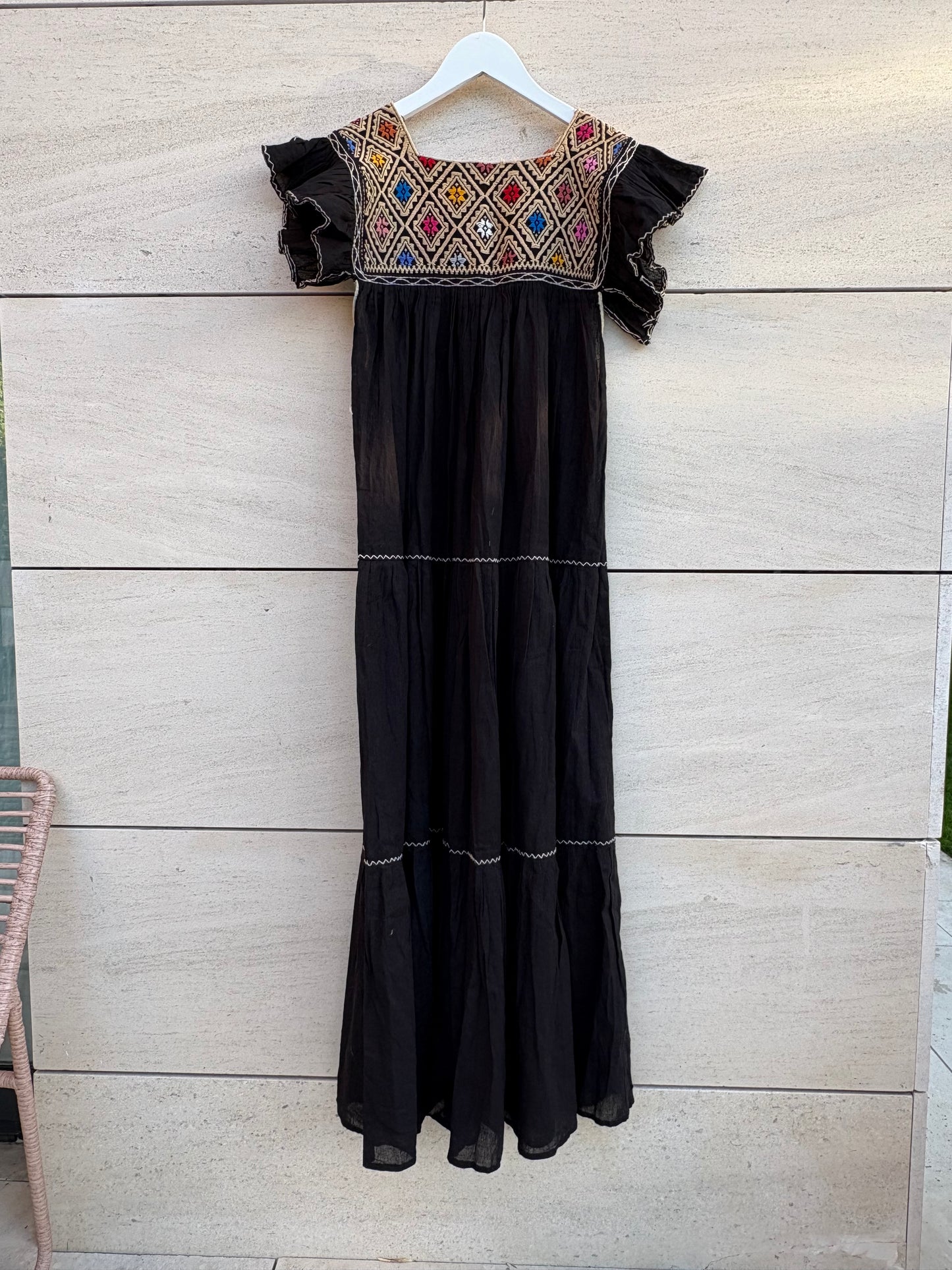 Vestido Maxi mexicano bordados
