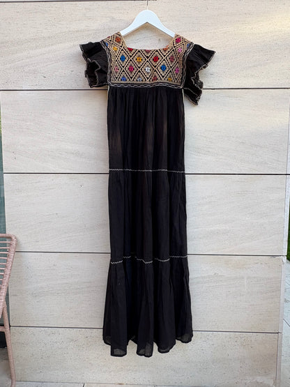 Vestido Maxi mexicano bordados