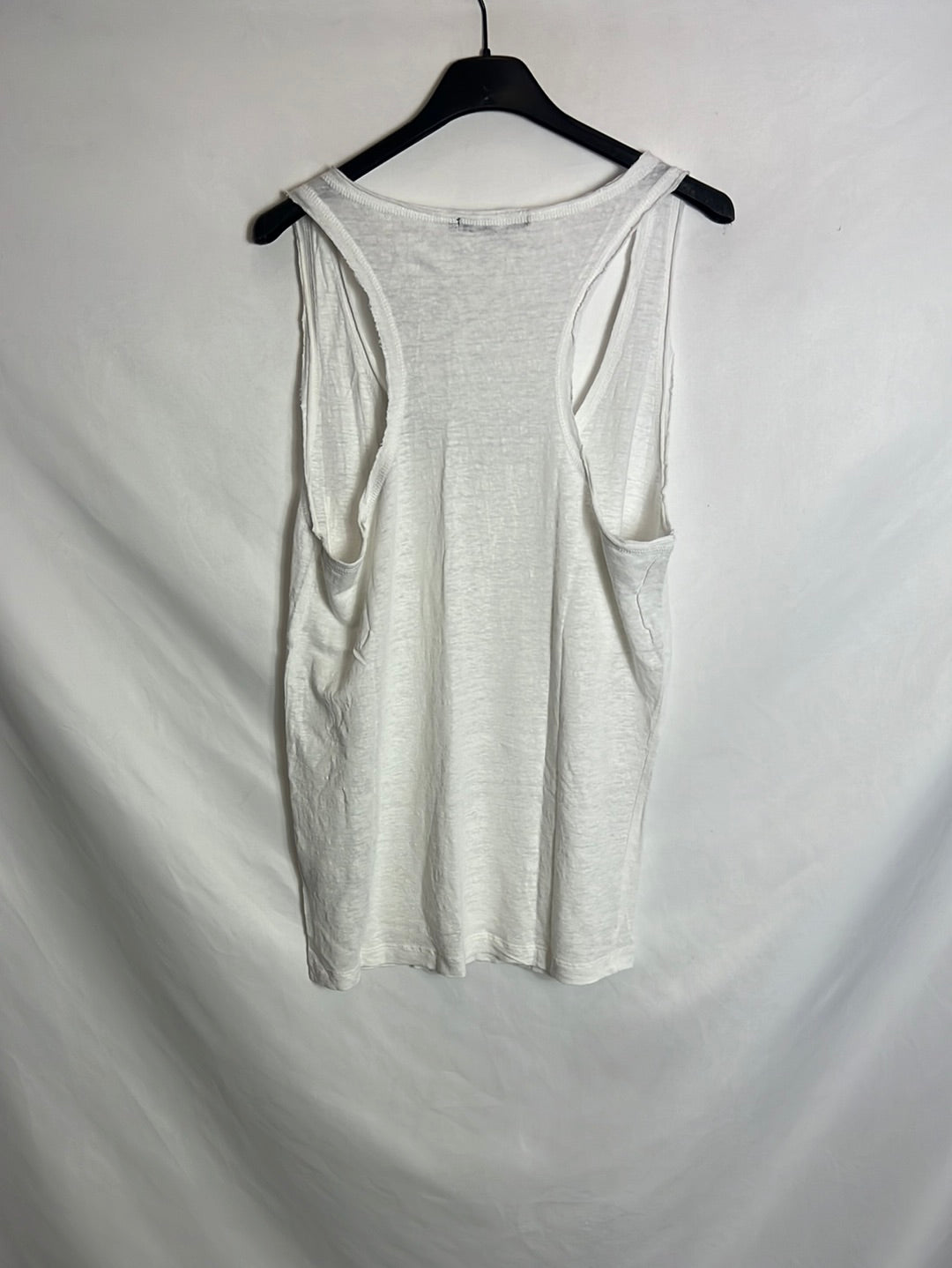 BERENICE. Camiseta blanca detalle bolsillo. T M