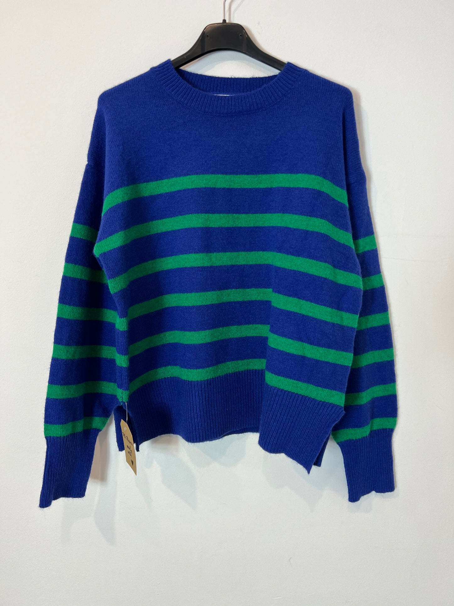 MUSE. Blue and green striped sweater YOU(S)