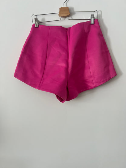 ZARA. Pantalón rosa raso