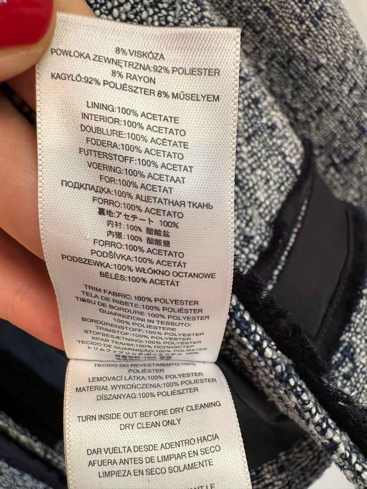 MICHAEL KORS. Chaqueta tweed tonso azules