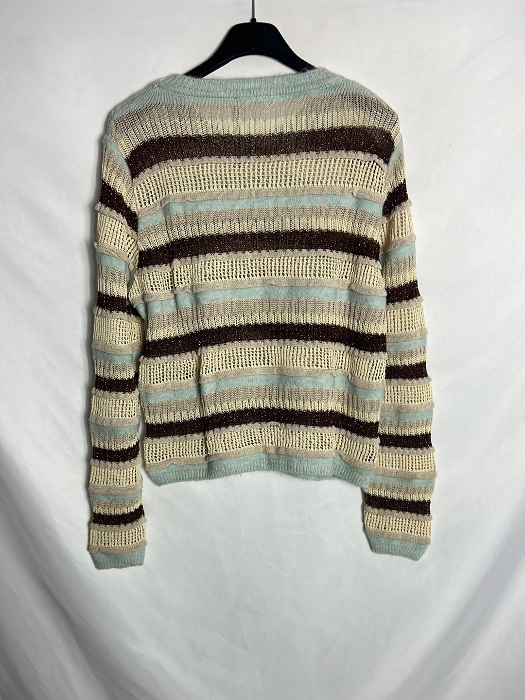 MANGO. Jersey punto rayas. T M