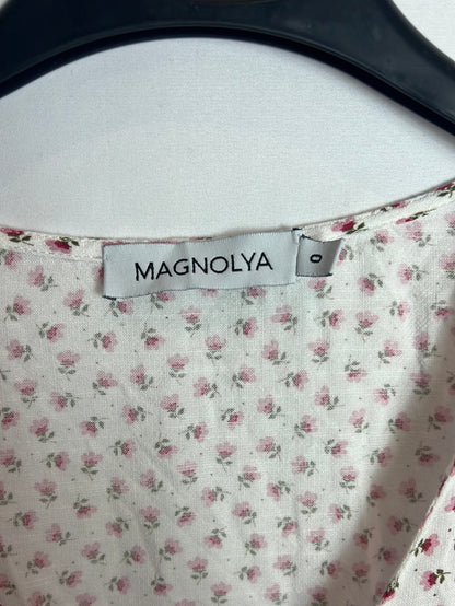 MAGNOLYA. Floral midi dress. Size 0 (S)