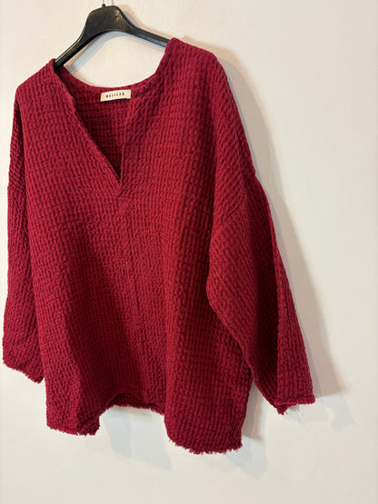 MASSCOB. Top rosa textura