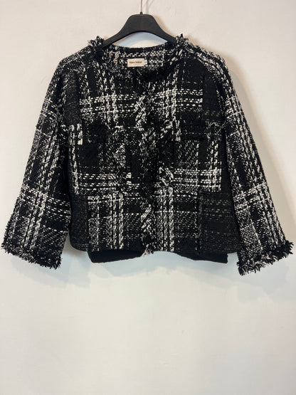 TERIA YABAR. Black tweed jacket. T.S.