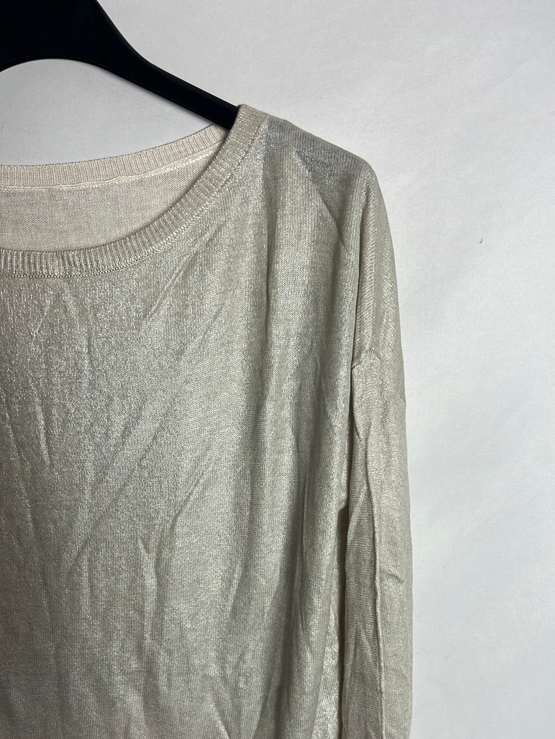 OTRAS. Jersey beige brillo. T M