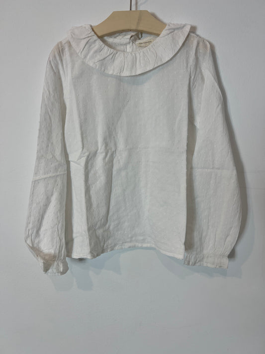 UNIT. White plumeti blouse. Size 7/8 years