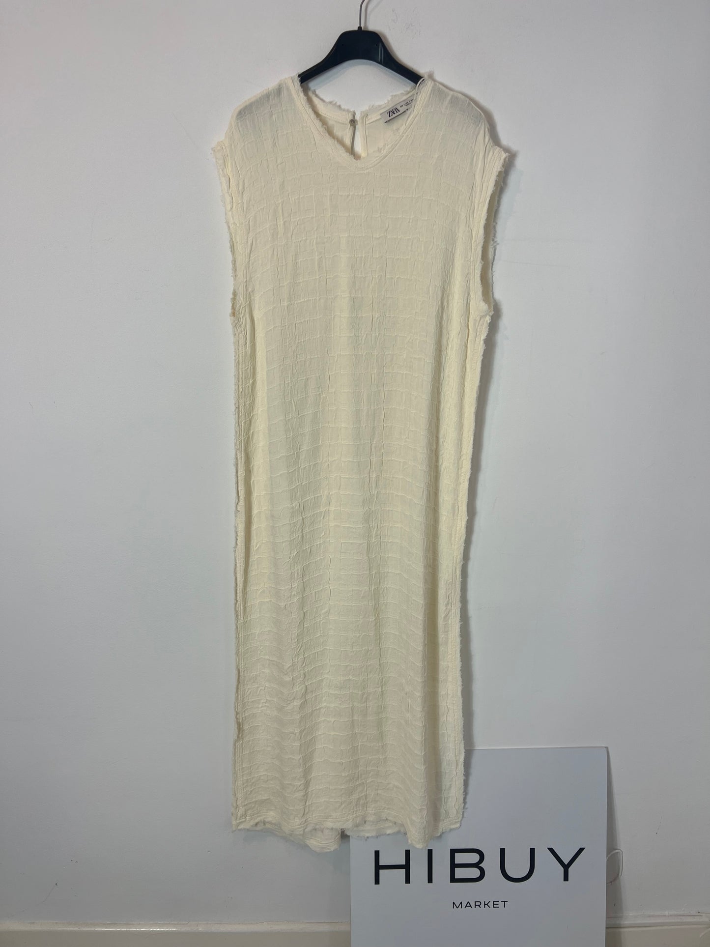 ZARA. Vestido pastel textura T.l