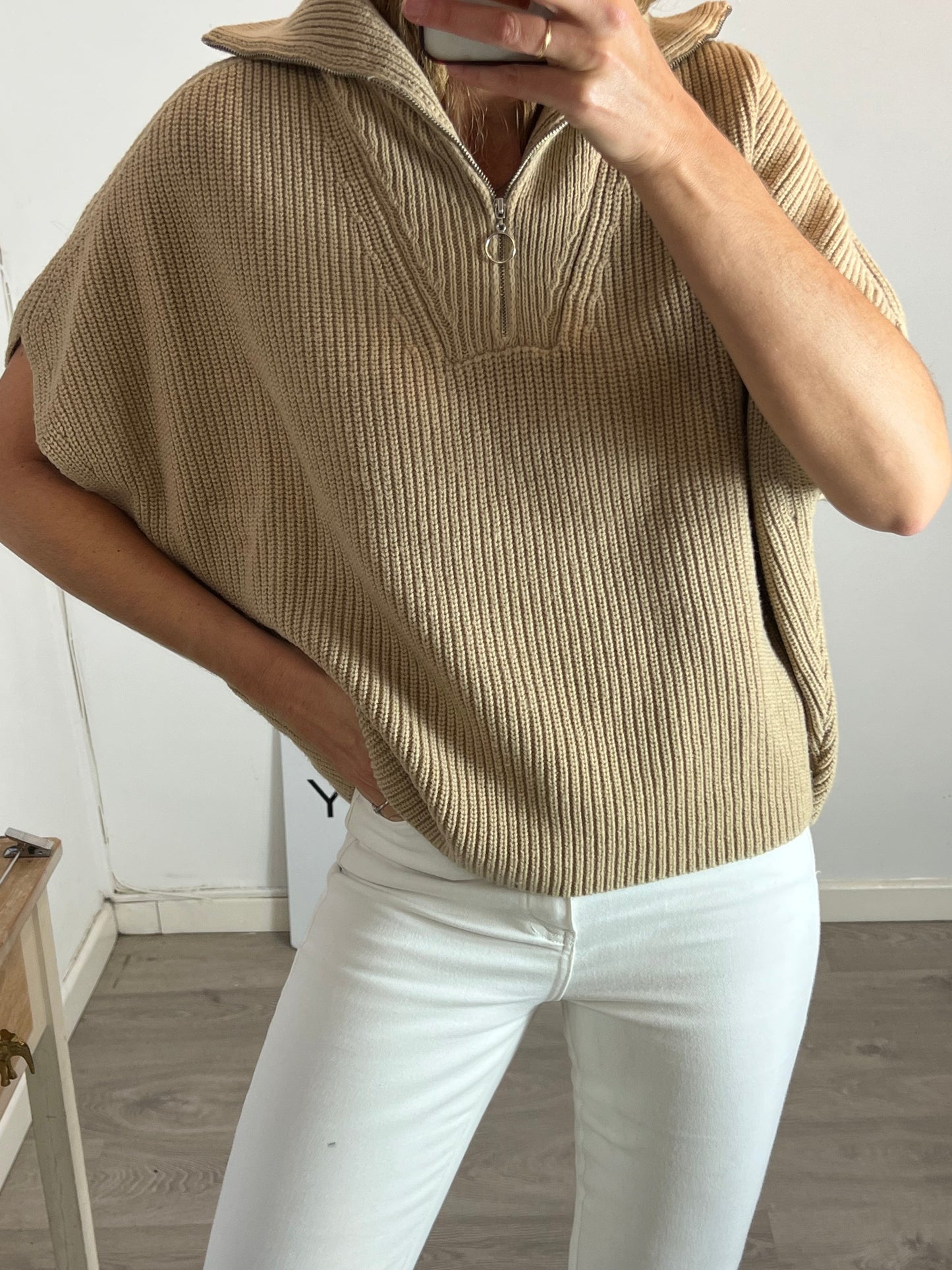 AN'GE. Jersey sin mangas cremallera Tu(m/l)