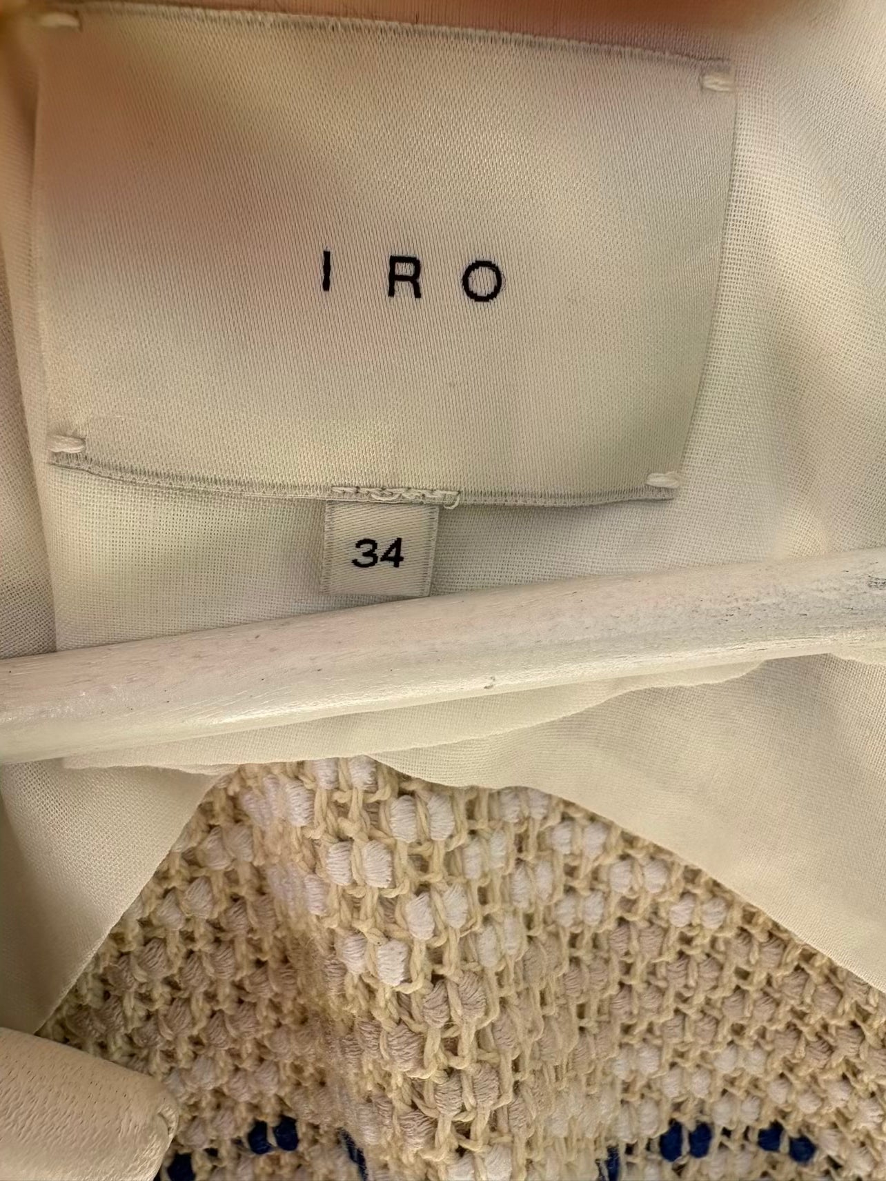 IRO. Chaqueta texturas con piel