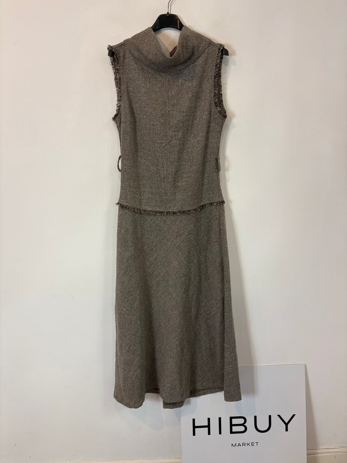 ZARA. Vestido largo textura