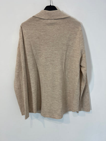 SEZANE. Chaqueta punto beige T.s