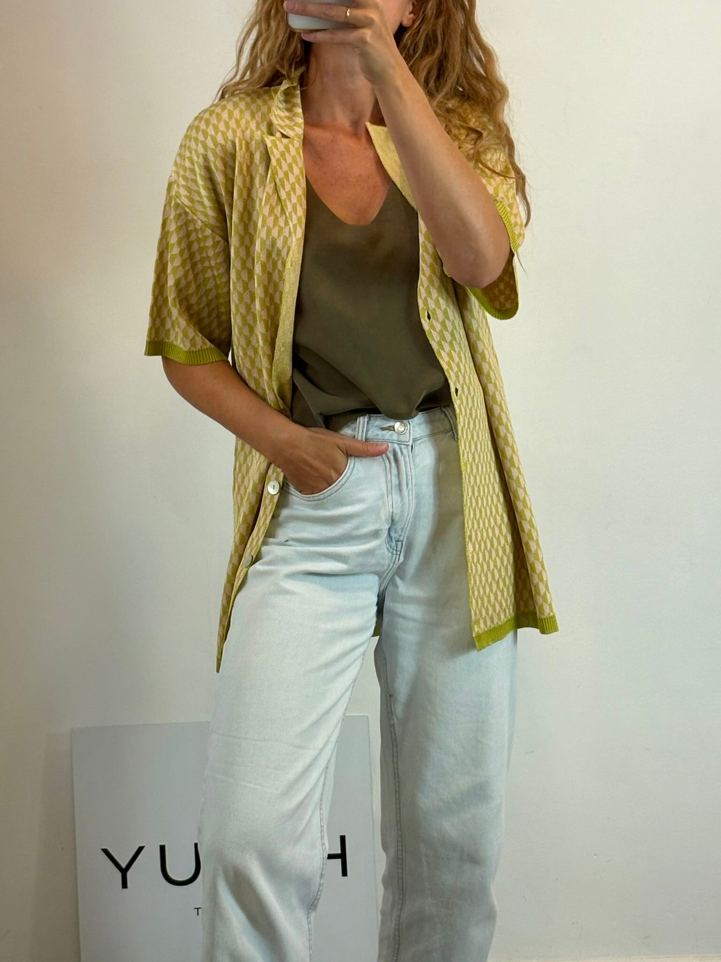 ZARA. Chaqueta punto bicolor fluida
