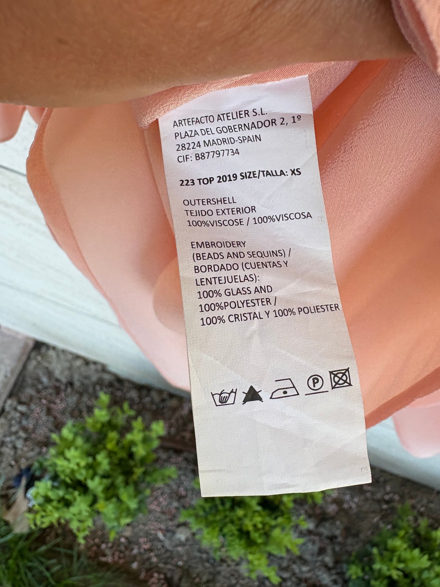 PSOPHIA. Blusa rosa lentejuelas T.xs