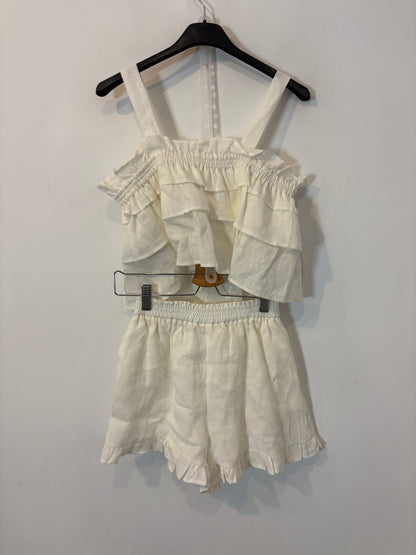 ZARA. Conjunto blanco lino