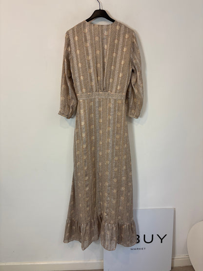 BA&SH. Vestido midi satinado cruzado