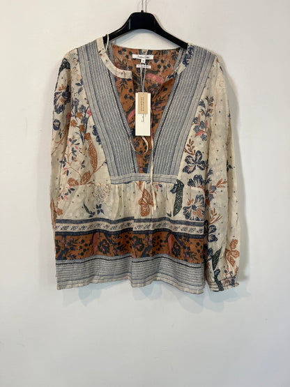 SOUTHERN COTTON. Blusa fluida estampada. T M