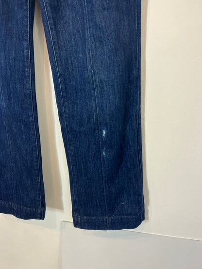 SEZANE. Pantalón ancho denim botones T.36