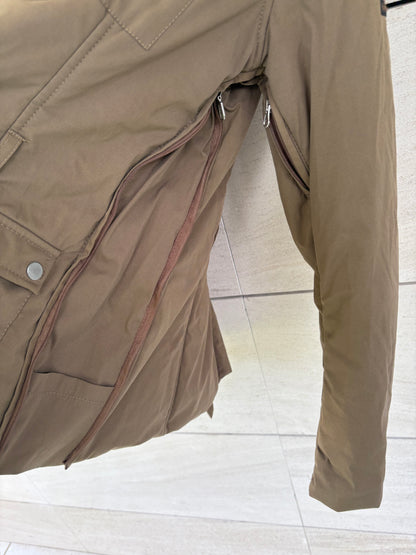 BELSTAFF. Khaki green quilted jacket with pockets. TM