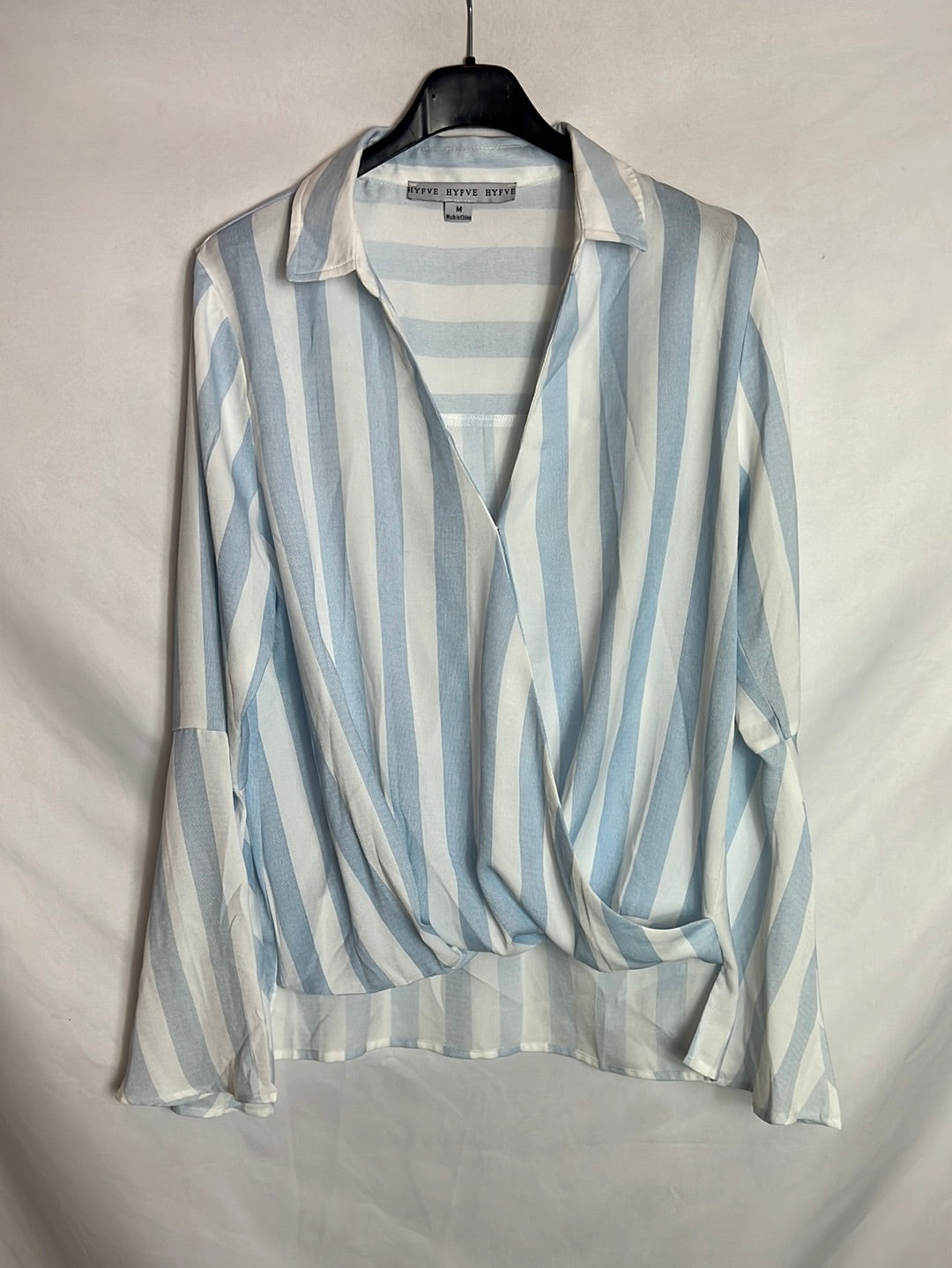 HYFVE. Striped wrap blouse Tm