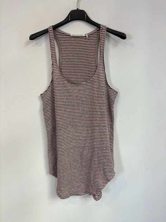 ISABEL MARANT. Camiseta lino rayas