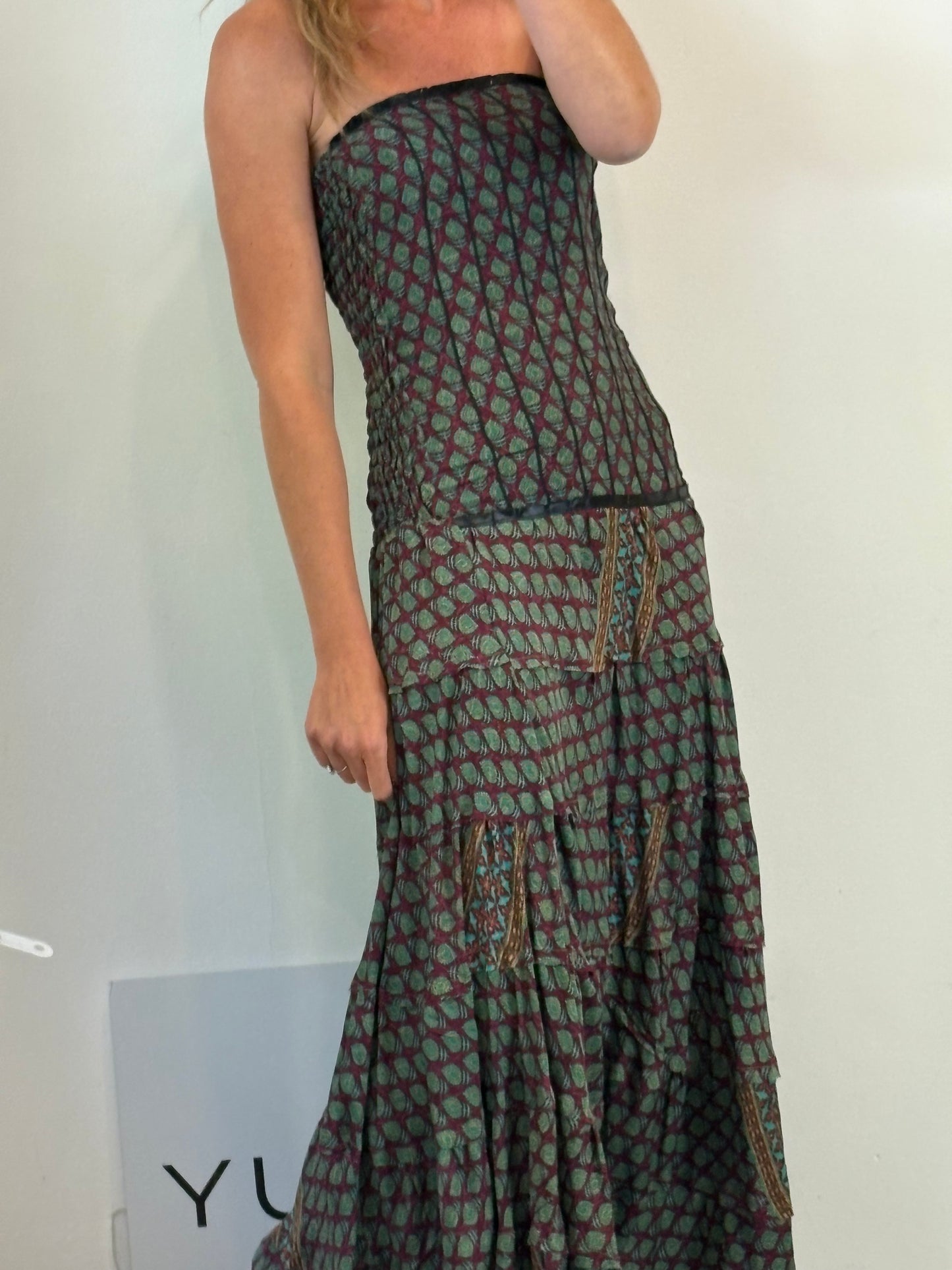 MALABABA. Checkered pareo/scarf