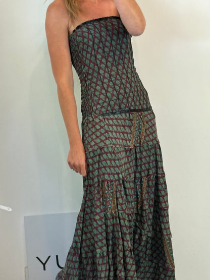 MALABABA. Checkered pareo/scarf