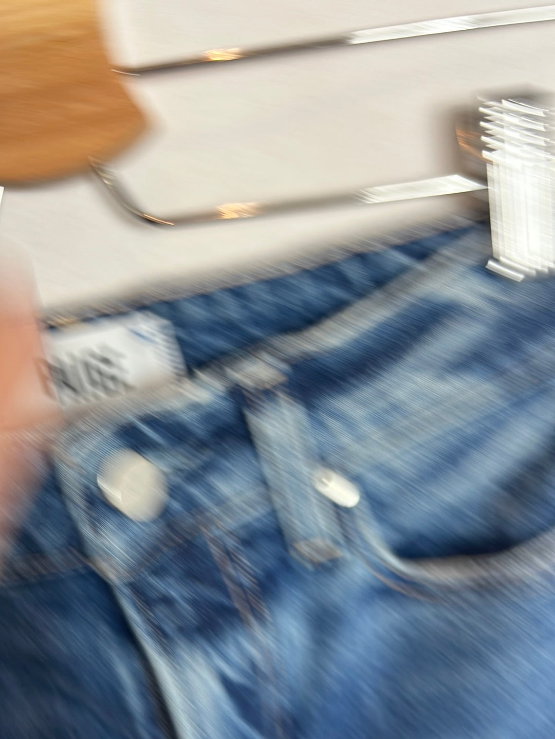 PAIGE. Fringed denim culottes. T 25 (34)