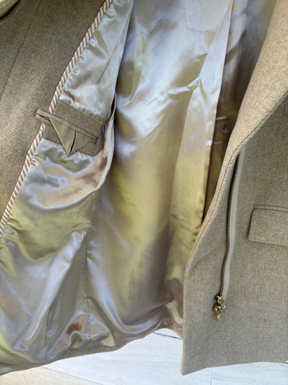 J CREW. Abrigo beige lana. T S