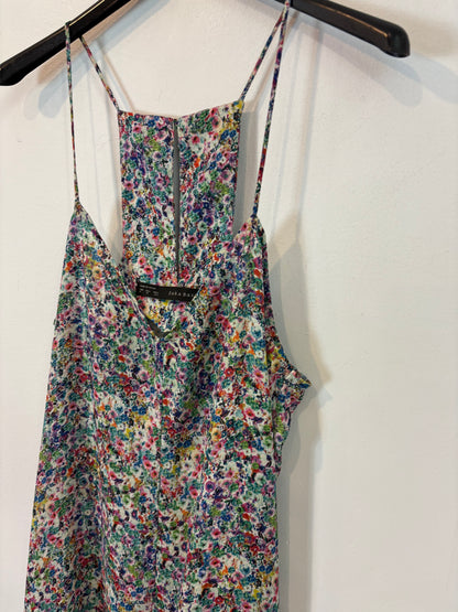 ZARA. Mono largo fluido flores. T M