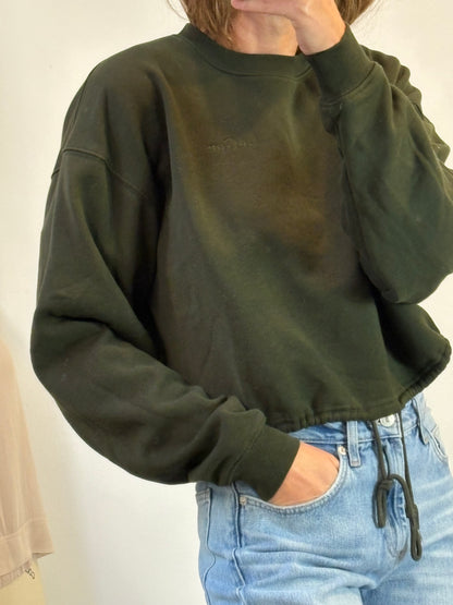 ZARA. Flowy green trousers T.xs