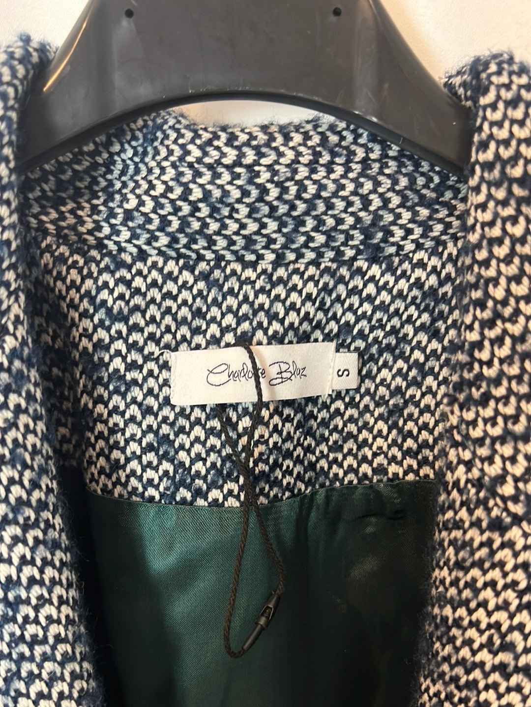 CHARLOTTE BLAZ. Teal heather blazer. TS