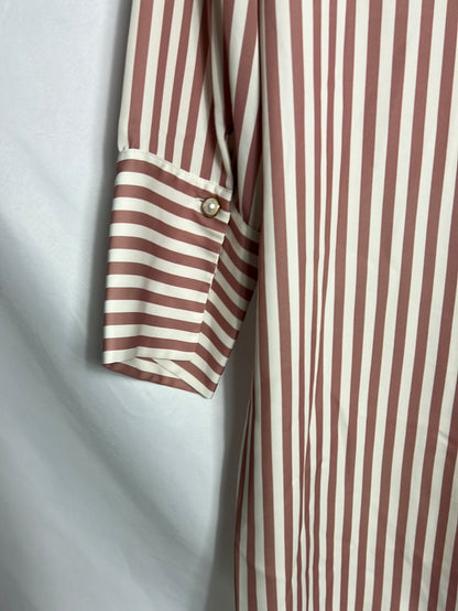 ZARA. Short striped satin dress. TM