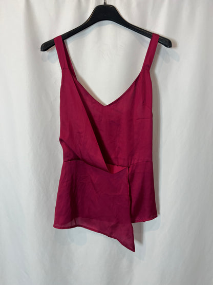 TRUCCO. Top rosa doble textura. T M