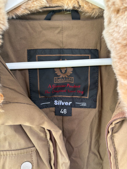 BELSTAFF. Khaki green quilted jacket with pockets. TM