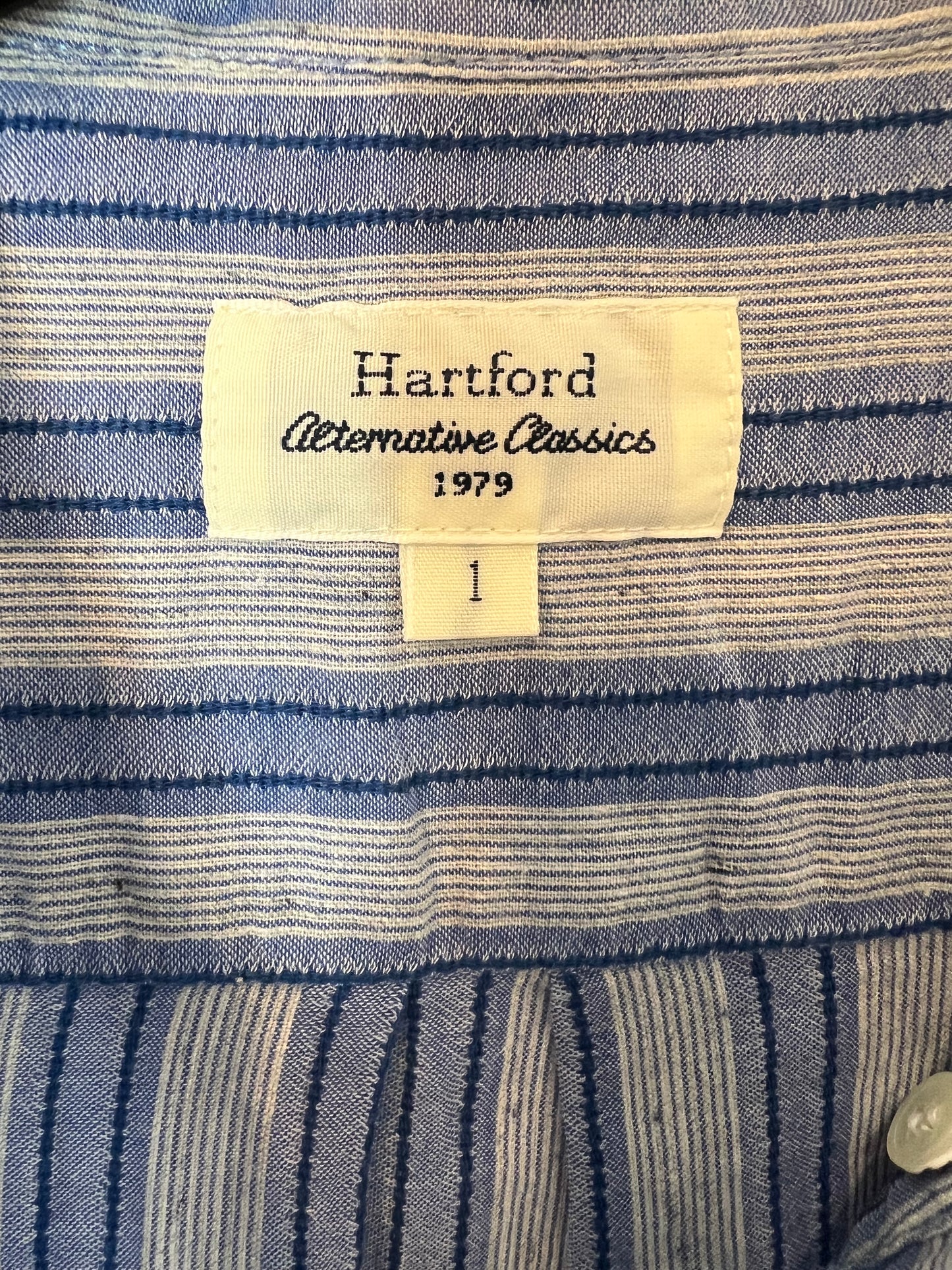 HARTFORD. Blusa rayas algodón T.1 (s)