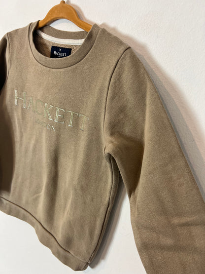 HACKETT. Sudadera beige logo. T 3-4 años