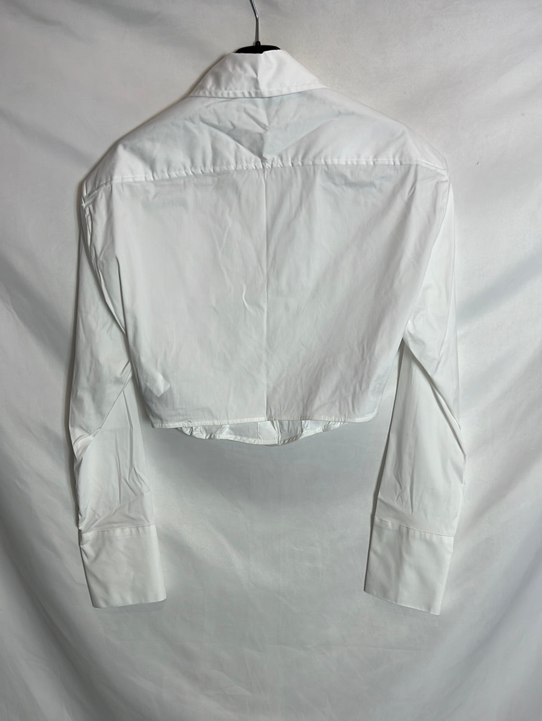 ZARA. Camisa crop ballenas. T S