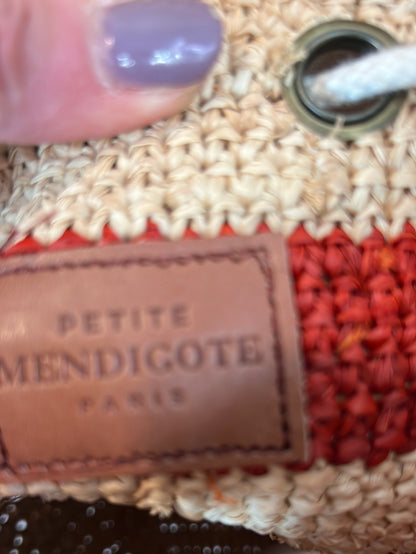 PETITE MENDIGOTE. Bolso rafia rayas