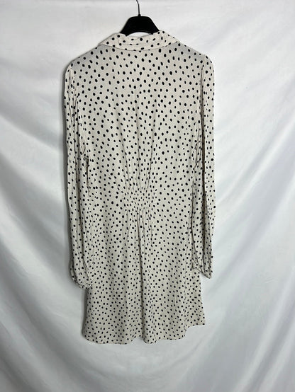 STRADIVARIUS. Vestido camisero estampando. TS