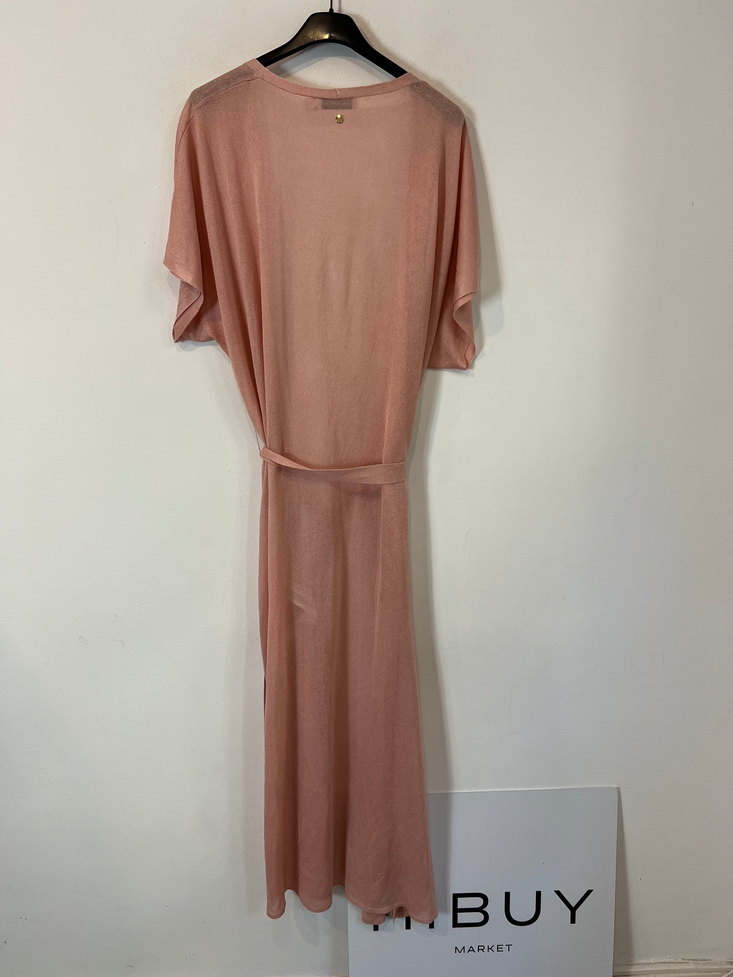 PEDRO DEL HIERRO. Long pink knit jacket TM