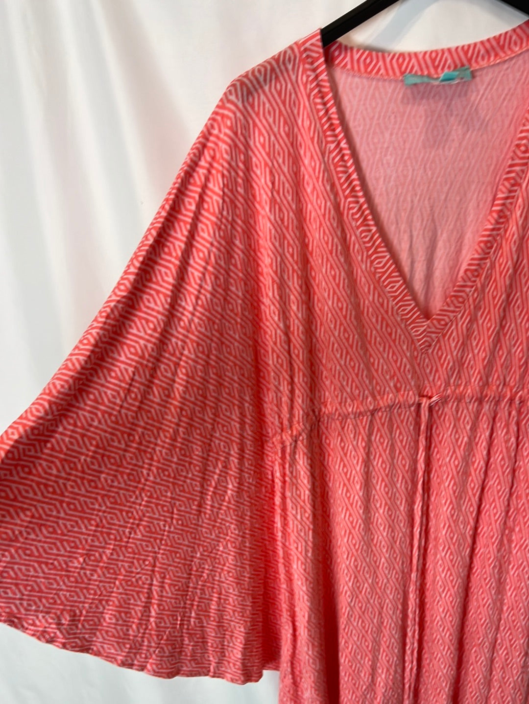 MELISSA ODABASH. Short pink kaftan dress. YOUR