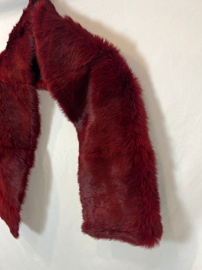 OTRAS. Bufanda pelo burdeos