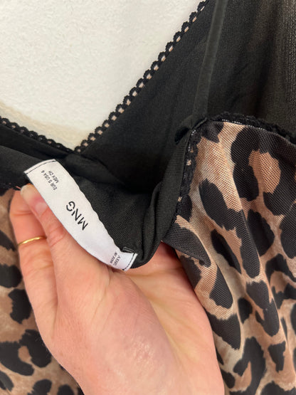 MANGO. Vestido animal print T.s