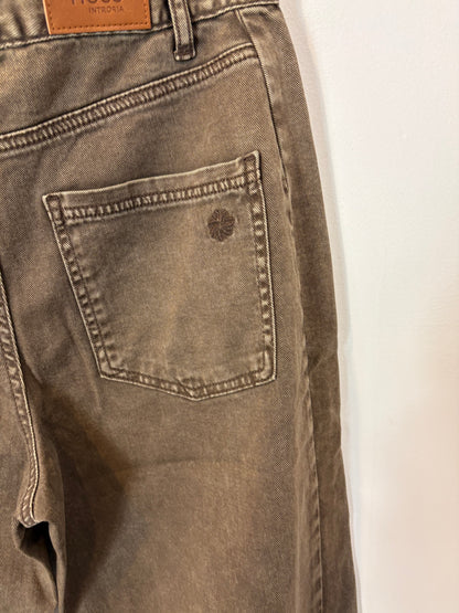 INTROPIA. Denim marrón costuras