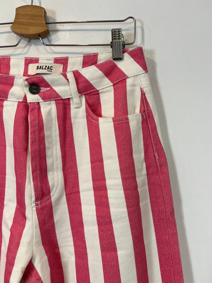 BALZAC. Pantalón denim rayas T.36
