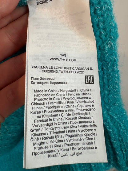 YAS. Green Ts bobbin cardigan