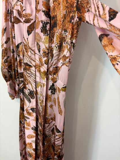 MONTENEGRO. Vestido largo estampado lazada